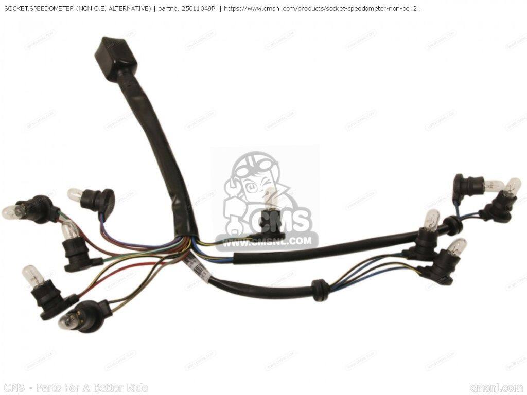 CMS シーエムエス SOCKET，SPEEDOMETER (NON O.E. ALTERNATIVE)［25011049P］ KAWASAKI カワサキ スピードメーター メーター・インジケーター関係 電装系