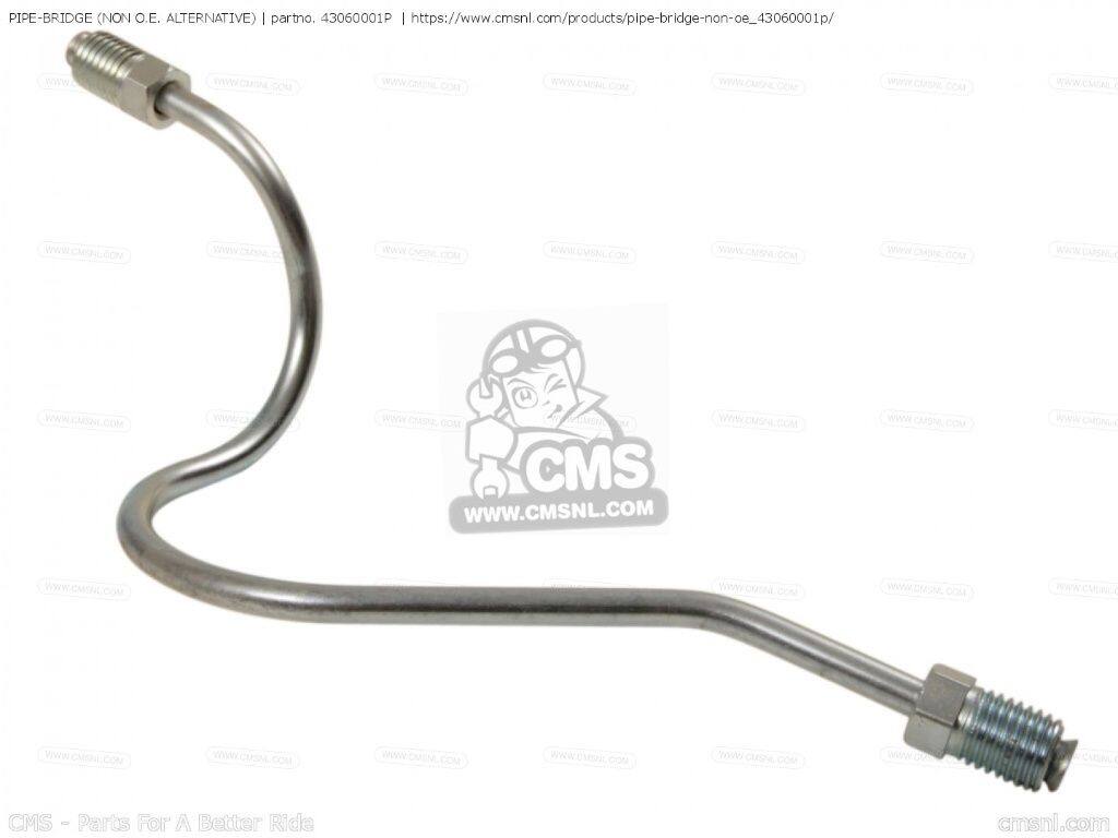 CMS シーエムエス PIPE， FRONT BRAKE (NON O.E. ALTERNATIVE)［43060001P］ H1 MACH III H1A H1B H1D H1E H1F H2 IV H2A H2B H2C KH500A8 KAWASAKI カワサキ ブレーキホース・クラッチホース ブレーキ