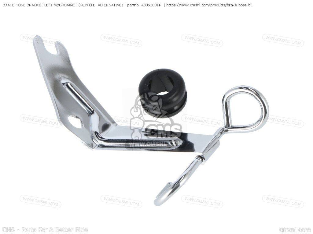 CMS シーエムエス BRAKE HOSE BRACKET LEFT W/GROMMET (NON O.E. ALTERNATIVE)［43063001P］ KAWASAKI カワサキ ブレーキホース・クラッチホース ブレーキ