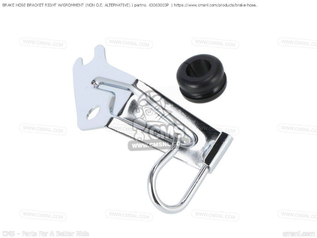 CMS シーエムエス BRAKE HOSE BRACKET RIGHT W/GROMMENT (NON O.E. ALTERNATIVE)［43063003P］ H1 MACH III H1A H1B H1D H1E H1F KH500A8 KZ900B1 KAWASAKI カワサキ ブレーキホース・クラッチホース ブレーキ