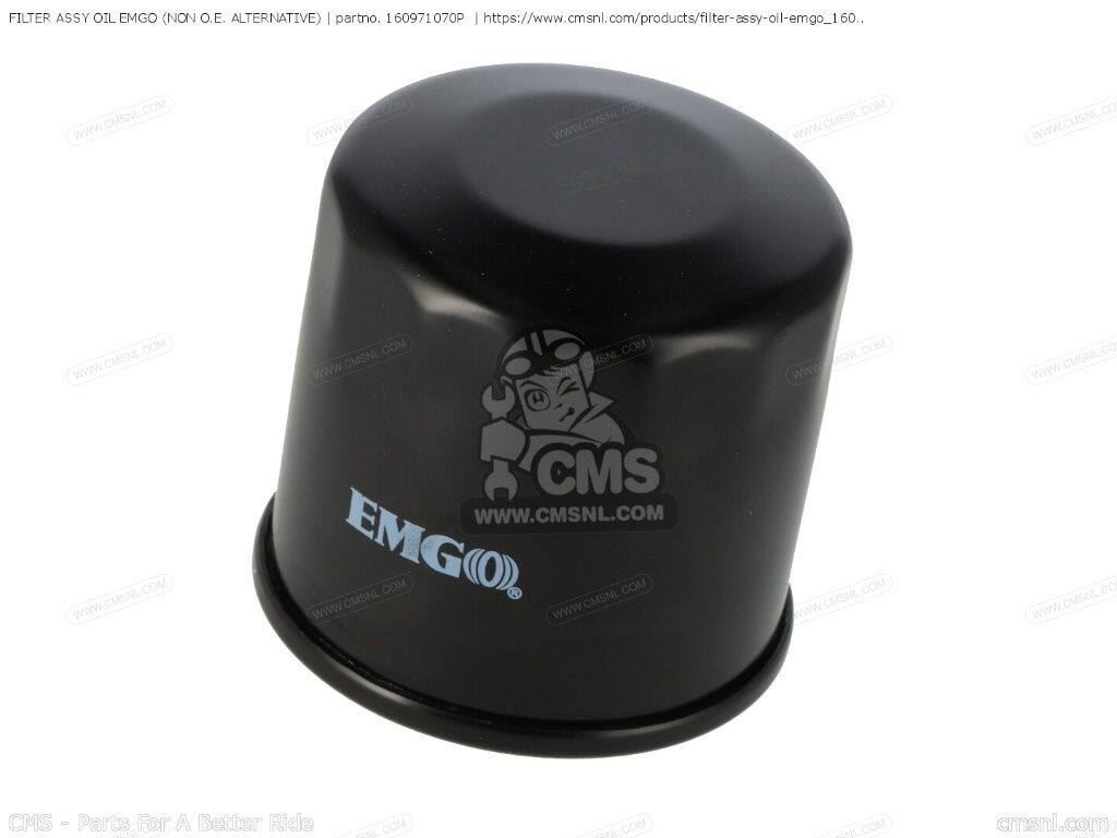CMS シーエムエス FILTER ASSY OIL EMGO (NON O.E. ALTERNATIVE)［160971070P］ ZR900FMFNN Z900R ZR900KMFNN Z900RS KLE300CMFAN EX650MLFA NINJA ZX1200A1 ZX12R ZX1200A2 ZX600J2 ZX6R ZX600J3 KAWASAKI カワサキ オイルフィルター オイル