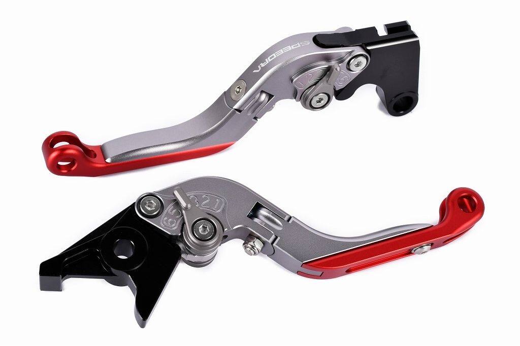 樂天商城 - SPEEDRA スピードラ アジャストレバー 可倒延長式 NINJA1000SX NINJA1100SX SE Z1100 Z900 Z900RS CAFE KAWASAKI カワサキ ブレーキ・クラッチレバーセット ハンドル周辺パーツ ハンドル レバー本体カラー：マットチタン / アジャスターカラー：マットチタン