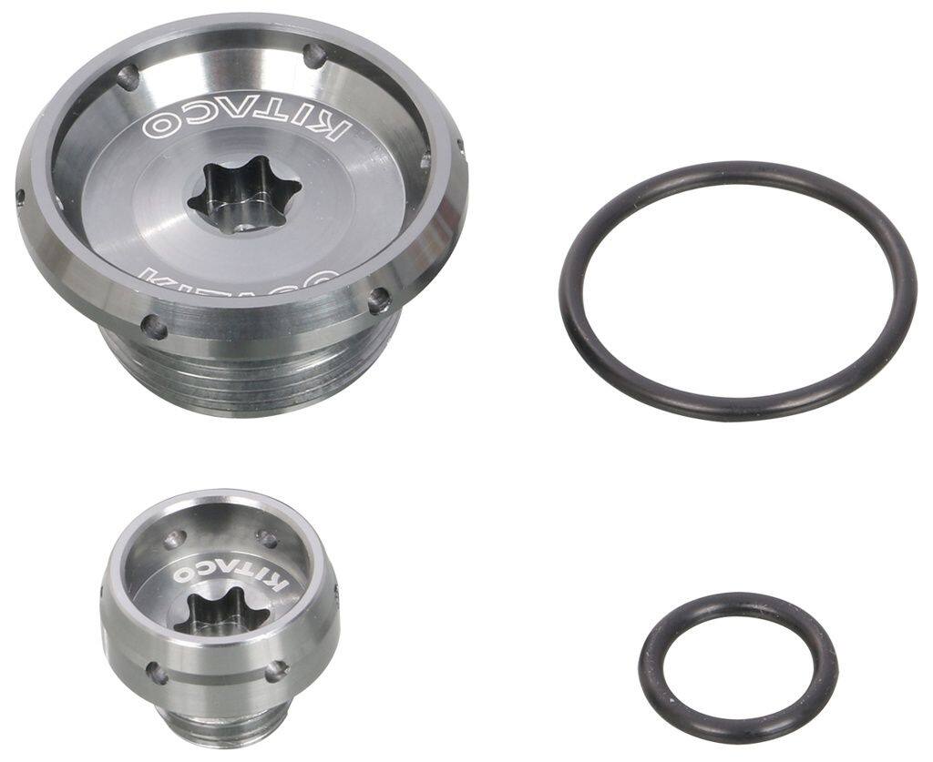 KITACO キタコ タイミングホールキャップセット タイプ2 CB125R CB250R CL250 CT125ハンターカブ グロム スーパーカブC125 ダックス125 モンキー125 レブル250 HONDA ホンダ オルタネーターカバー ジェネレーターカバー エンジンパーツ エンジン カラー：ガンメタリック