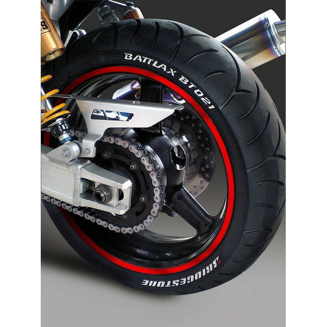 MDF エムディーエフ リムストライプ 10M リムステッカー・リムストライプ 外装 カラー：レッド / サイ..