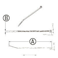 PROTOOLS プロツールス 結束バンド 340mm×7.6mm UV ブラック 結束バンド・インシュロック・タイラップ スイッチ・ハーネス関係 電装系 2