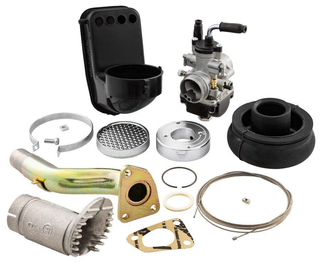 ■商品概要PIAGGIOエアフィルター／エアベローズ付き■詳細説明Vespa 50-125/PV/ET3/PK 用 SIP PERFORMANCE の完全な DSPC キャブレターキットです。ディスクバルブ用 SIP PERFORMANCE スポーツ DSPC キャブレターキットは、OEM品質の個々の部品からSIPによって組み立てられています。SIP DSPCキャブレターに加えて、適切なインテークマニホールドと、新しいキャブレターの取り付けに必要なすべての部品が含まれています。これにより、キャブレターが完成します。交換用キャブレターが必要な方向けに、オールラウンドで気楽なパッケージをキット化しました。このキットは、2 穴と 3 穴の両方の取り付けが可能です (PK XL シリーズに適しています)。SIP DSPC キャブレターが含まれています偽エアなしプラグ アンド プレイ インストールSIPでは、Vespa スモールフレーム モデルの偽エアの問題に取り組んできました。工場で装着されたSHBキャブレターが次のようなものであることはよく知られています。偽空気の侵入の影響を受けやすいことがよくあります。この問題は、キャブレターとインテークマニホールドの間のシールが不十分であることが原因です。SIP Performance の DSPCキャブレターの技術はシンプルで、試行とテストが行われ、信頼性が高く、たとえばDELLORTO PHBGキャブレターにも同様の形式で見られます。DS はドラム スライダーまたはドラム キャブレターの略です。PC はプラグの略です。接続(インテークマニホールドへのプラグ接続)。嬉しい副作用：近年、オリジナルのSHBキャブレターは長期にわたって入手できないことが多く、再び入手できるかどうかは不透明でした。SIP DSCPキャブレターの代替品のおかげで、小型スモールフレームのキャブレター供給に関する不安はなくなりました。これらのキャブレターは、スモールフレームキャブレターの中でも卓越したものであり、それ以上のものです。オリジナルのキャブレターの技術的に高度な交換品です。誤った空気の問題を解決するために、DSPC キャブレターに特別なプラスチックスリーブを装備しました。このスリーブはインテークマニホールドへの完全なシールを保証し、現時点での誤った空気の問題は過去のものになります。DSPC キャブレターを使用すると、信頼性の高い気密接続を信頼できます。注：SIP DSPC キャブレターは SHB に適合します。インテークマニホールドと 5.5mmの燃料ホース接続を備えています。結論：DSPC キャブレターは、キャブレターとインテークマニホールドの間に完璧なシールを提供します。偽空気は歴史です！メインジェット SHB/PHBG キャブレターアイドルジェット PHBG キャブレタージェットボックス燃料ホースキャブレターインテークマニホールドブッシュ インテークマニホールドエアベローズエアフィルタエアフィルタアダプタクランプリングガスケット■注意点※取扱説明書が付属する場合は外国語となります。※輸入商材の為、納期が遅れる場合がございます。あらかじめご了承ください。※画像には他の商品が含まれている場合があります。※メーカー都合により商品の仕様変更がある場合がございます。ご了承ください。■適合車種PK 50 XL FL&ensp;PK 50 XL FL 年式: 90-&ensp;&ensp;備考: 50cc type V5N1T engine 2T AC addition notin seriesPK 50 XL HP&ensp;PK 50 XL HP 年式: 91-91&ensp;&ensp;備考: 50cc type V5N2T engine 2T AC addition notin seriesPK 50 XL N NUOVA&ensp;PK 50 XL N NUOVA 年式: 89-90&ensp;&ensp;備考: 50cc type V5X5T engine 2T AC addition notin seriesPK 50 XL Rush／Elestart&ensp;PK 50 XL Rush／Elestart 年式: 88-90&ensp;&ensp;備考: 50cc type V5X4T engine 2T AC addition notin seriesPK 50 XL2／Elestart&ensp;PK 50 XL2／Elestart 年式: 90-&ensp;&ensp;備考: 50cc type V5X3T engine 2T AC addition notin seriesPK 50 XLS&ensp;PK 50 XLS 年式: 86-&ensp;&ensp;備考: 50cc type V5S2 engine 2T AC addition not inseriesPK 50 XL／Elestart&ensp;PK 50 XL／Elestart 年式: 85-90&ensp;&ensp;備考: 50cc type V5X3T engine 2T AC addition notin seriesPK100 XL&ensp;PK100 XL 年式: 86-90&ensp;&ensp;備考: 100cc type V9X2T engine 2T AC addition notin seriesPK125 ETS／Elestart&ensp;PK125 ETS／Elestart 年式: 84-85&ensp;&ensp;備考: 125cc type VMS1T engine 2T AC addition notin seriesPK125 N NUOVO (FL)&ensp;PK125 N NUOVO (FL) 年式: 90-91&ensp;&ensp;備考: 125cc type VMX7T engine 2T AC addition notin seriesPK125 XL2&ensp;PK125 XL2 年式: 90-&ensp;&ensp;備考: 125cc type VMX6T engine 2T AC addition notin seriesPK125 XL／Elestart&ensp;PK125 XL／Elestart 年式: 86-90&ensp;&ensp;備考: 125cc type VMX6T engine 2T AC addition notin series