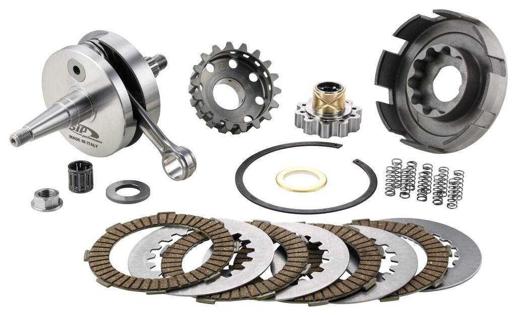 SIP Scootershop エスアイピー スクーターショップ  クラッチ／クランクシャフトキット PERFORMANCE ロータリーバルブ用 23丁 プライマリー 65丁用 200 DS Rally COSA 1 2 P200E PX200E Arcobaleno Elestart PX200 E’98／MY／Millenium Vespa ベスパ