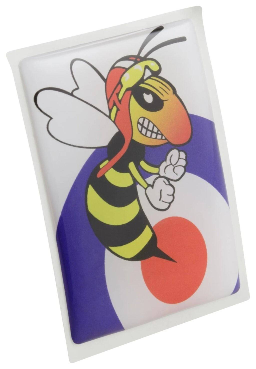 SIP Scootershop エスアイピー スクーターショップ 【SIP STYLE】 エンブレム 'Target Bad Wasp' 四角ホーンカバー用 Vespa ベスパ 外装