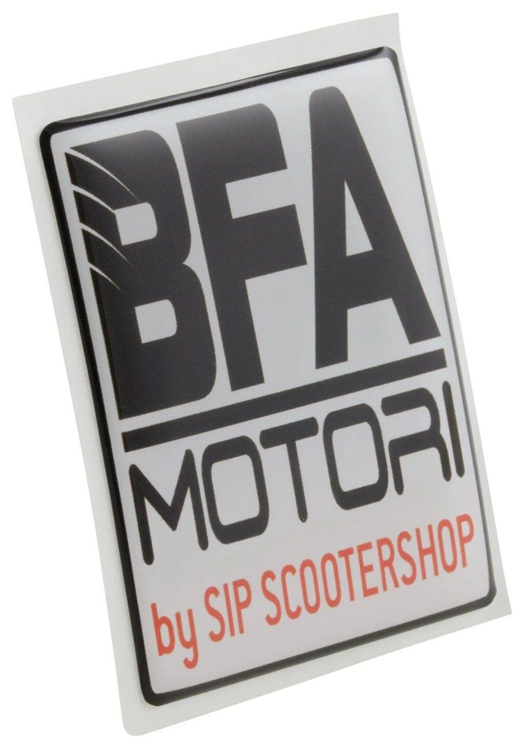 SIP Scootershop エスアイピー スクーターショップ 【SIP BFA】 エンブレム BFA MOTORI 四角ホーンカバー用 外装