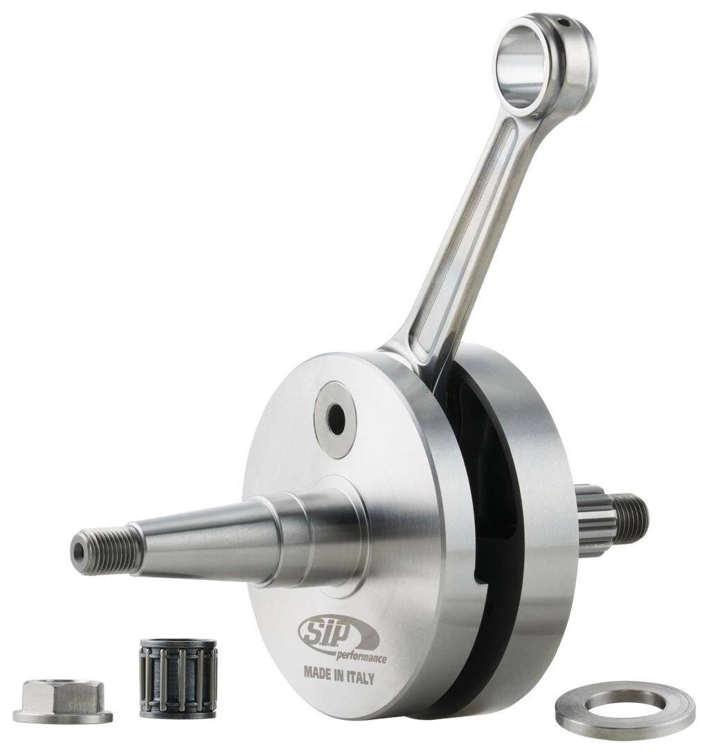 SIP Scootershop エスアイピー スクーターショップ  ロングストローククランクシャフト PERFORMANCE by PRIMATIST 200 DS Rally COSA 1 2 P200E PX200E Arcobaleno Elestart PX200 E’98／MY／Millenium Vespa ベスパ クランクシャフト エンジンパーツ