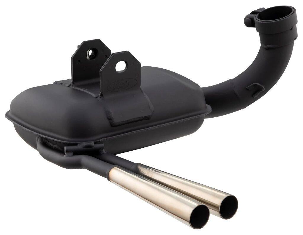 SIP Scootershop エスアイピー スクーターショップ  レーシングマフラー ROAD 3.0 'Sport Style'，スチール ブラック 200 DS 180 Rally COSA 1 P200E PX200E Arcobaleno Elestart PX200 E’98／MY／Millenium Vespa ベスパ フルエキゾーストマフラー