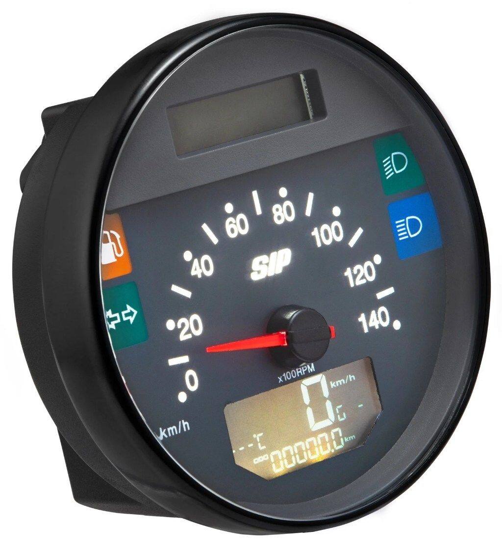 ■商品概要- 140 (km/h/mph)／14.000 (Umin/rpm)フェイス：グレーホワイト/イエローの数字リング：ブラックデジタル/アナログ、24 機能グレード1＊ - 一流の修理、非常に魅力的なアクセサリーとして■詳細説明スピードメーター、レブカウンター、インストルメントクラスターは、オリジナルの PXLussoスピードメーターの外観で控えめにパッケージ化されています。走行距離スケールの有無にかかわらず利用可能です。SIP レブカウンターは、2010 年のリリース以来、スピードメーター市場に革命をもたらしました。以前は多くの追加の計測器でのみ可能であった機能が 1 つに統合され、最大限の控えめな表現でこれが実現されました。数年と数え切れないほどの顧客のリクエストを経て、現在、SIPではこの製品を開発しました。KOSOと一緒にアップデートするのも見ものです：スピードメーター/レブカウンター SIP 2.1。オリジナルの外観デジタルおよびアナログディスプレイ20 を超える機能デザインは PXLussoモデルのオリジナルのタコメーターに非常に基づいており、追加機能はエンジンが作動していないときはほとんど見えません。フェイスプレートはフォントと位置に関してオリジナルの km/h ディスプレイに主に基づいています。寸法により、車に取り付けることができます。元の設置スペース。速度計は走行距離目盛りありとなしが選択可能。取り付けは非常に簡単。速度は元どおり速度計ケーブルで測定するか、速度センサー経由で送信できる。センサーは交換部品として入手可能。速度計駆動ギアの磨耗や速度計ケーブルの破損によってディスプレイが無効になることはなくなり、表示の信頼性は非常に高くなる。速度センサーは光信号によって作動する。すべてのデータは確実に保存される。スピードメーターは12V AC/DCで動作します。バッテリーは必要ありません！SIPPerformance/Vespatronic/Parmakit点火装置への接続も可能です。VAPEによるSIPPERFORMANCE点火装置と組み合わせる場合は、DCバージョンで回転数を検出するためにKOSO信号フィルターを使用するか、SIP回転カウンターの茶色のワイヤーを白いワイヤーに接続する必要があります。SIP/VAPECDI！ その後、タコメーターの点火パルスを DC の場合は 1、AC の場合は 6に変更する必要があります。表示の設定と変更は、ライト スイッチの下/下に目立たないように取り付けられる小さな押しボタンでエレガントに行われます。ちょっとしたギミック：始動時に回転数カウンターがセルフテストを実行し、ちょっとしたグランプリ気分を演出します ;-)2.1 バージョンにはギア表示があります。タコメーターは回転数と速度からギアの入り具合を計算します。その他の新機能としては、電圧表示、電圧低下警告、メンテナンス間隔表示などがあります。さらに、目標速度や目標距離も表示できます。これは、一定の速度や距離を超えてはいけない場合などに便利です。注意：干渉を抑えた点火プラグやプラグの使用が必須です。結論：高級計器としては初めて。オリジナルの外観を持つスピードメーターとタコメーターを組み合わせたものです。レーサー、ツーリングパイロット、または都心部のカウボーイ - 誰もがその利点を理解するでしょう。速度アナログモデルに応じて最大 14000 rpm 速度デジタル最大 14.000 rpm - 最高速度速度アナログの代わりに、現在は速度アナログもあり、最大 140 km/h/mph速度デジタルは最大 199 km/h または 140 mph最高速度 199 km/h または 140 mph最高温度 250°または 32°-482°Fシリンダーヘッドまたは水温の場合、点火プラグ用の温度センサーが納品に含まれています最高温度合計距離 99999 km/マイルまで合計距離調整可能 (古いスピードメーターの測定値が転送可能)シングル距離 A と B 最大 9999.9 km/ マイル走行時間 A と B 最大 99.59 時間平均速度 A と B 最大 199 km/h または 140 マイルスピードメーター照明の明るさは 5 段階で調整可能ギア表示電圧、不足電圧メンテナンス間隔目的地速度、目的地距離燃料計インジケーター表示ハイビーム表示ライト表示スピードメーター/レブカウンター用ラムダセンサー SIP品番5001AF30スピードメーター/レブカウンター用コンバーター SIP A/F比 品番5001AF10スピードメーター/レブカウンター部用 排気温度センサー SIP EGT品番5001EGTJコンバーター SIP PERFORMANCE 排気温度センサー 品番5001EGT1■注意点※取扱説明書が付属する場合は外国語となります。※輸入商材の為、納期が遅れる場合がございます。あらかじめご了承ください。※画像には他の商品が含まれている場合があります。※メーカー都合により商品の仕様変更がある場合がございます。ご了承ください。■適合車種GT 60° i.e.&ensp;GT 60° i.e. 年式: 06-07&ensp;&ensp;備考: 250cc type ZAPM45102 / ZAPM459 engine 4TLCGTV i.e.&ensp;GTV i.e. 年式: 06-09&ensp;&ensp;備考: 250cc type ZAPM45102 / ZAPM459L engine 4TLC&ensp;GTV i.e. 年式: 10-13&ensp;&ensp;備考: 300cc type ZAPM45201/ ZAPM459L engine 4TLCGTV&ensp;GTV 年式: 06-08&ensp;&ensp;備考: 125cc type ZAPM31301 engine 4T LCPK 50 S Lusso／Elestart&ensp;PK 50 S Lusso／Elestart 年式: 85-88&ensp;&ensp;備考: 50cc type V5X2T engine 2T ACPK 50 SS／Elestart&ensp;PK 50 SS／Elestart 年式: 83-86&ensp;&ensp;備考: 50cc type V5S1T engine 2T ACPK 50 S／Elestart&ensp;PK 50 S／Elestart 年式: 82-84&ensp;&ensp;備考: 50cc type V5X2T engine 2T ACPK 50 XL N NUOVA&ensp;PK 50 XL N NUOVA 年式: 89-90&ensp;&ensp;備考: 50cc type V5X5T engine 2T ACPK 50 XL N Plurimatic／Automatica&ensp;PK 50 XL N Plurimatic／Automatica 年式: 89-90&ensp;&ensp;備考: 50cc type V5P1-2 engine 2T ACPK 50 XL Plurimatic／Elestart&ensp;PK 50 XL Plurimatic／Elestart 年式: 86-90&ensp;&ensp;備考: 50cc type VA52T engine 2T ACPK 50 XL／Elestart&ensp;PK 50 XL／Elestart 年式: 85-90&ensp;&ensp;備考: 50cc type V5X3T engine 2T ACPK 80 S Lusso／Elestart&ensp;PK 80 S Lusso／Elestart 年式: 85-88&ensp;&ensp;備考: 80cc type V8X5T engine 2T ACPK 80 S／Elestart&ensp;PK 80 S／Elestart 年式: 82-86&ensp;&ensp;備考: 80cc type V8X5T engine 2T ACPK125 ETS／Elestart&ensp;PK125 ETS／Elestart 年式: 84-85&ensp;&ensp;備考: 125cc type VMS1T engine 2T ACPK125 XL2&ensp;PK125 XL2 年式: 90-&ensp;&ensp;備考: 125cc type VMX6T engine 2T ACPK125 XL／Elestart&ensp;PK125 XL／Elestart 年式: 86-90&ensp;&ensp;備考: 125cc type VMX6T engine 2T ACPX 80 E Lusso／Elestart&ensp;PX 80 E Lusso／Elestart 年式: 83-93&ensp;&ensp;備考: 80cc type V8X1T engine 2T ACPX100 E&ensp;PX100 E 年式: 83-84&ensp;&ensp;備考: 100cc type VIX1T engine 2T AC...