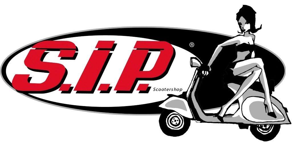 SIP Scootershop エスアイピー スクーターショップ 【SIP】 ステッカー ロゴ w／ピンナップ ステッカー・デカール 外装