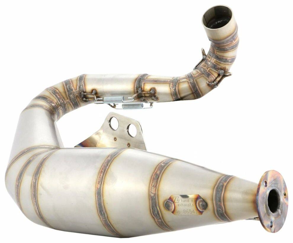 SIP Scootershop エスアイピー スクーターショップ  レーシングマフラー Performance 2.0，ステンレス 未塗装 200 DS 180 Rally COSA 1 P200E PX200E Arcobaleno Elestart PX200 E ’98／MY／Millenium Vespa ベスパ チャンバー マフラー