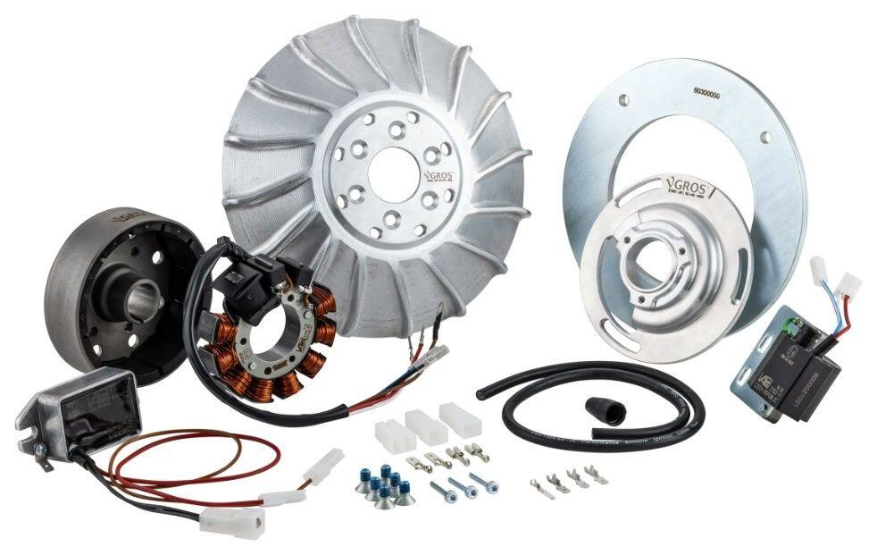 SIP Scootershop エスアイピー スクーターショップ  点火システム PERFORMANCE by VAPE SPORT YGROS 12V，DC 160 GS GS4 D 180 SS Super Sport Vespa ベスパ オルタネーター・ジェネレーター 電装系