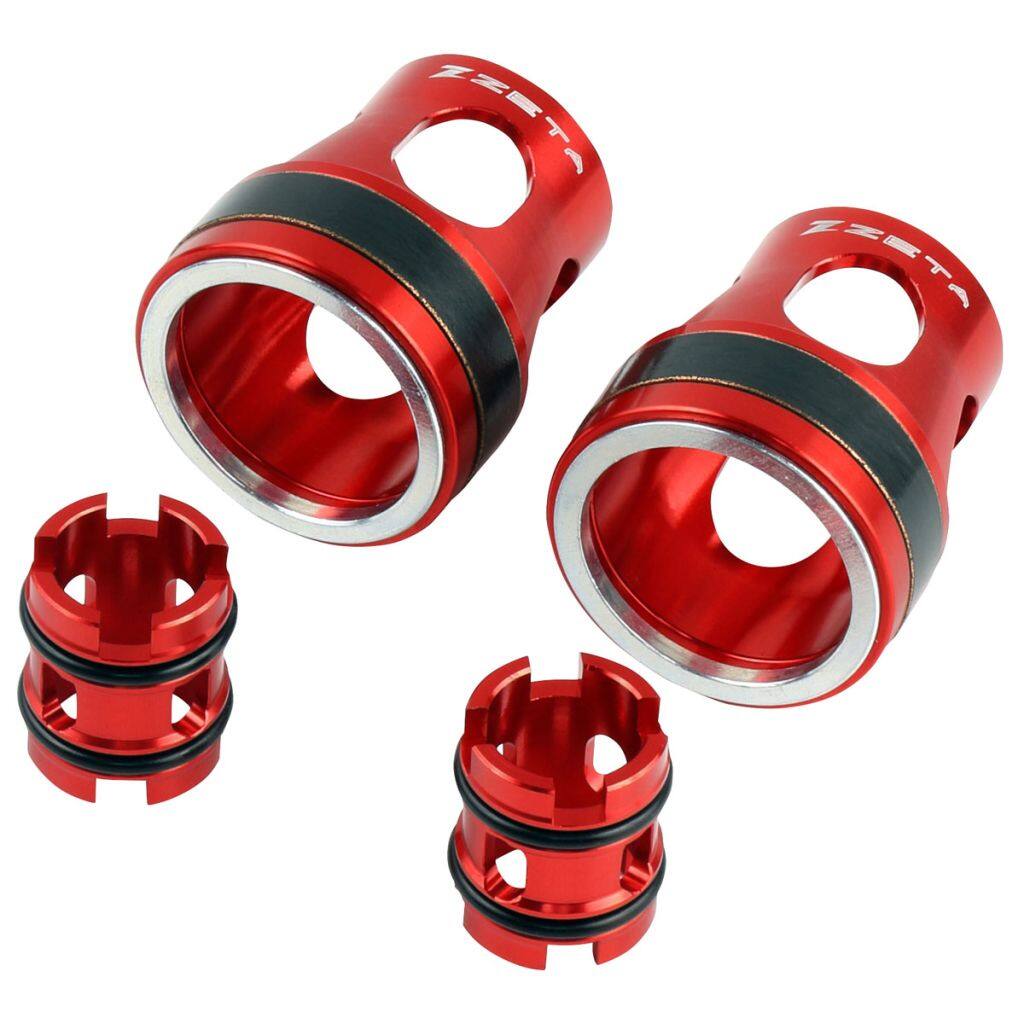 ■商品概要メーカー品番：ZE56-31050フロントフォーク用カラー：レッドダウン量：-30mm対応フォーク ：SHOWA AOS■詳細説明より足つき性を重視するライダーやモタード車両製作などでローダウンさせたい場合に最適なパーツ。フロントフォーク内部のインナーパーツを交換することで、サスペンション性能を維持したままローダウンが可能。フルボトム時の全長を変えること無く、サスペンションの伸び切り長を短くするため、ローダウンチューンにありがちなフェンダーとタイヤが当たる不具合は起こりにくい。■注意点※メーカー都合により商品の仕様変更がある場合がございます。ご了承ください。■適合車種CRF250RX&ensp;CRF250RX 年式: 19-26CRF250R&ensp;CRF250R 年式: 18-26CRF450L&ensp;CRF450L 年式: 19-20CRF450RL&ensp;CRF450RL 年式: 21-26CRF450RX&ensp;CRF450RX 年式: 17-26CRF450R&ensp;CRF450R 年式: 17-26CRF450X&ensp;CRF450X 年式: 19-26KX250FX&ensp;KX250FX 年式: 27KX250F&ensp;KX250F 年式: 27KX250X&ensp;KX250X 年式: 25-26KX250&ensp;KX250 年式: 25-26KX450X&ensp;KX450X 年式: 21-25KX450&ensp;KX450 年式: 19-26RM-Z450&ensp;RM-Z450 年式: 18-26
