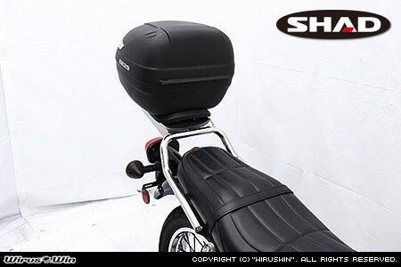 WirusWin ウイルズウィン SHAD製リアボックス付きタンデムバー W230 メグロ S1 KAWASAKI カワサキ グラブバー・タンデムバー・シーシーバー 外装