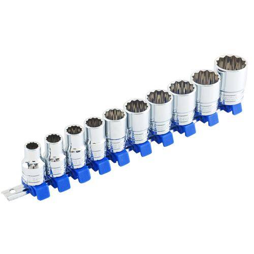 乐天商城 - SK11 エスケー11 12.7sqソケットセット 10本組 10・12・13・14・17・19・21・22・24・27mm ミリ（1/2ソケット） ソケット ハンドツール