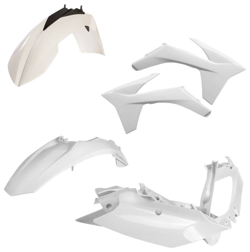 ■商品概要030 - white・0010296.030 KTM用フロントフェンダー・0015691.030 KTM用リアフェンダー・0015693.030 KTM用ラジエタースクープ・0016873.030 KTM用サイドエアボックスパネル■注意点※取扱説明書が付属する場合は外国語となります。※輸入商材の為、納期が遅れる場合がございます。あらかじめご了承ください。※画像には他の商品が含まれている場合があります。※メーカー都合により商品の仕様変更がある場合がございます。ご了承ください。　※受注後のキャンセル、返品、都合交換はできません。予めご了承ください。■適合車種SX 125&ensp;SX 125 年式: 11-12SX 150&ensp;SX 150 年式: 11-12SX 250&ensp;SX 250 年式: 11-12SX-F 250&ensp;SX-F 250 年式: 11-12SX-F 350&ensp;SX-F 350 年式: 11-12SX-F 450&ensp;SX-F 450 年式: 11-12