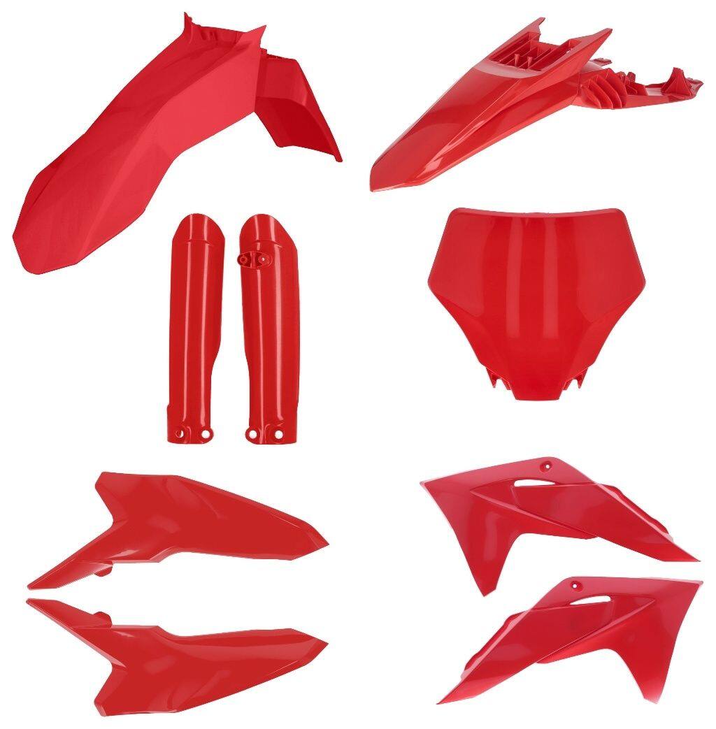 ■商品概要110 - red・0024044.110 ロアフォークカバー・0027011.110 KTM/GAS GAS用サイドパネル・0027012.110 KTM用リアフェンダー・0027018.110 GAS GAS用フロントフェンダー互換品・0027019.110 GAS GAS用ラジエタースクープ・0027020.110 GAS GAS用フロントナンバープレート■注意点※取扱説明書が付属する場合は外国語となります。※輸入商材の為、納期が遅れる場合がございます。あらかじめご了承ください。※画像には他の商品が含まれている場合があります。※メーカー都合により商品の仕様変更がある場合がございます。ご了承ください。　※受注後のキャンセル、返品、都合交換はできません。予めご了承ください。■適合車種MC 65&ensp;MC 65 年式: 24-26