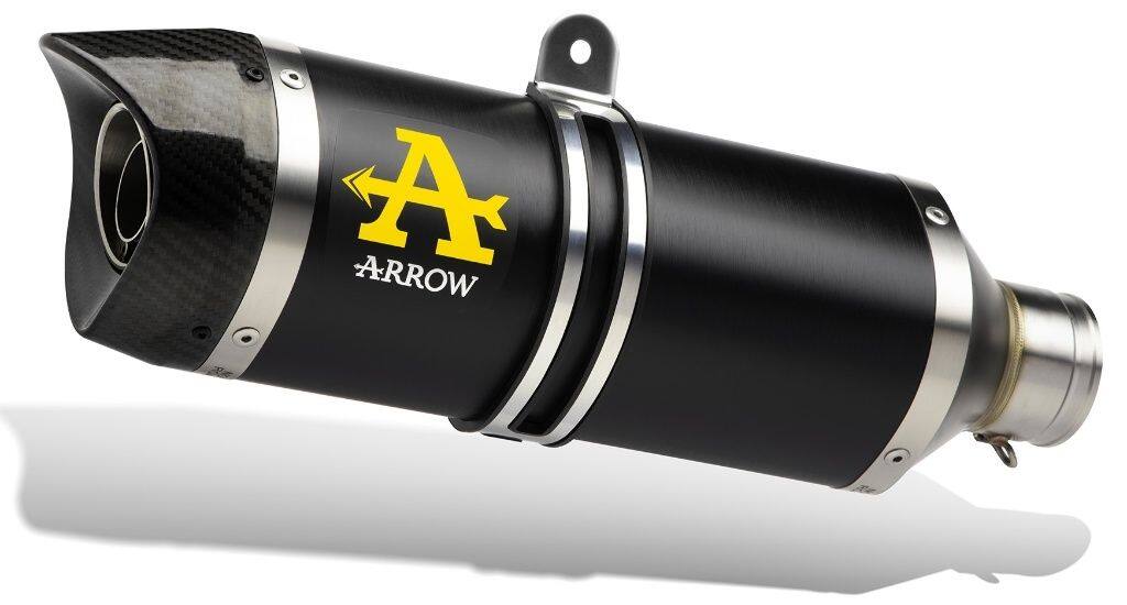 ARROW アロー Thunder aluminium 'Dark' silencer with steel end cap WR 125 R YAMAHA ヤマハ スリップオンマフラー マフラー
