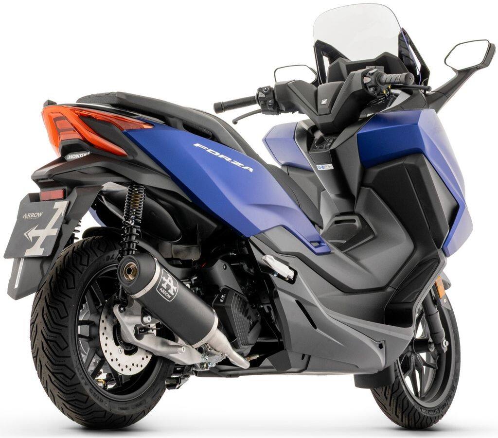 ARROW アロー Racing full system with Urban aluminium 'Dark' silencer 'black'steel end cap FORZA 125 HONDA ホンダ フルエキゾーストマフラー マフラー