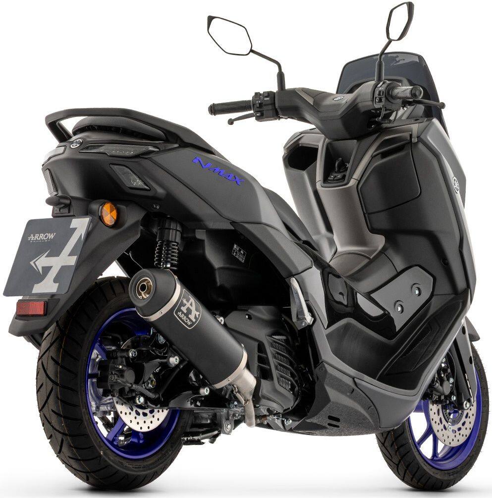 ARROW アロー Racing full system with Urban aluminium 'Dark' silencer 'black'steel end cap NMAX 125 YAMAHA ヤマハ フルエキゾーストマフラー マフラー