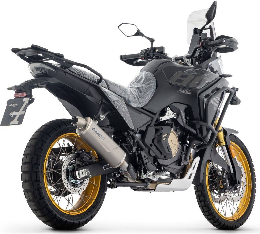 ARROW アロー Indy Race EVO silencer with steel end cap Valico 800DSX Rally スリップオンマフラー マフラー Silencer material：aluminium Dark