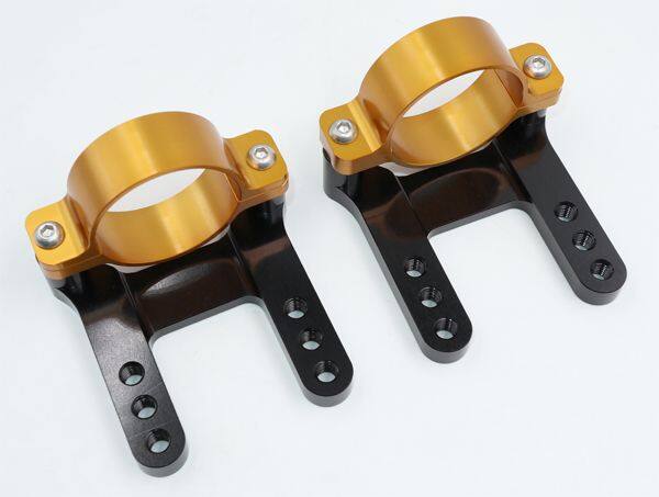 GIGA BIKE FACTORY ギガバイクファクトリー Front Fender Bracket with 43mm Ohlins Fork Clamps (SR Fitment) SR YAMAHA ヤマハ カウルステー 外装