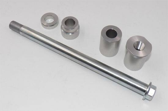 GIGA BIKE FACTORY ギガバイクファクトリー 17mm Front Axle Kit with Bushings for SR Disc Hub ＆ 43mm Ohlins Fork YAMAHA ヤマハ アクスルシャフト ホイール関連 足回り