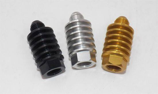 GIGA BIKE FACTORY ギガバイクファクトリー Finned Engine Oil Cooler Bolt for AN6 Fittings オイルクーラーフィッティング・アダプター 冷却関連 エンジン