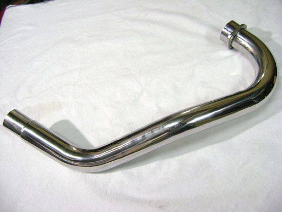 GIGA BIKE FACTORY ギガバイクファクトリー Stainless Steel Exhaust Header (Swept/Curved Style) for Yamaha SR YAMAHA ヤマハ エキゾーストパイプ マフラー