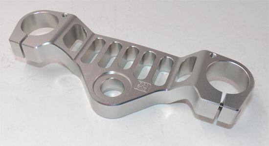 GIGA BIKE FACTORY ギガバイクファクトリー Custom Upper Triple Tree (High Riser / Punched Design) トップブリッジ ハンドル周辺パーツ ハンドル