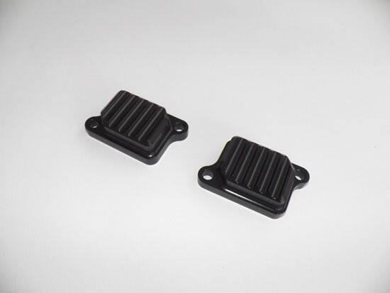 GIGA BIKE FACTORY ギガバイクファクトリー CNC Billet Finned Air Suction Valve Caps W650 W800 KAWASAKI カワサキ 二次エアーキャンセルキット・AISキャンセルキット エンジンパーツ エンジン