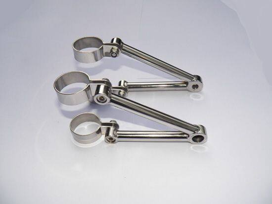 GIGA BIKE FACTORY ギガバイクファクトリー 39mm Stainless Steel Headlight Brackets W650 KAWASAKI カワサキ ヘッドライト 灯火類 電装系