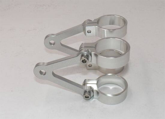 GIGA BIKE FACTORY ギガバイクファクトリー 41mm CNC Aluminum Headlight Brackets (68mm Short) ヘッドライト 灯火類 電装系