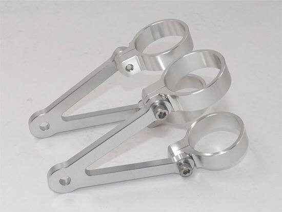 GIGA BIKE FACTORY ギガバイクファクトリー 41mm CNC Aluminum Headlight Brackets (95mm Standard) ヘッドライト 灯火類 電装系