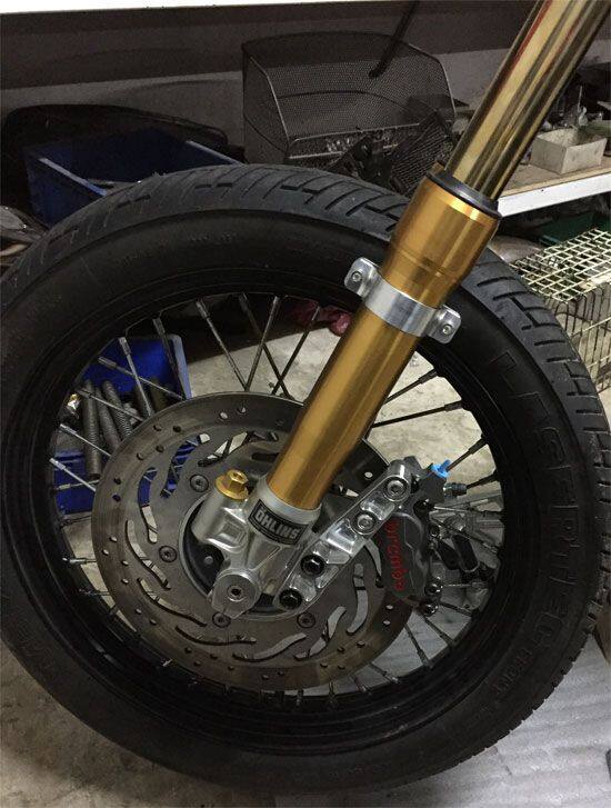 GIGA BIKE FACTORY ギガバイクファクトリー Left Brembo Axial Caliper Bracket fo...