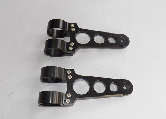 GIGA BIKE FACTORY ギガバイクファクトリー 41mm Aluminum Long Headlight Brackets for Triumph T120 BONNEVILLE TRIUMPH トライアンフ ヘッドライト 灯火類 電装系