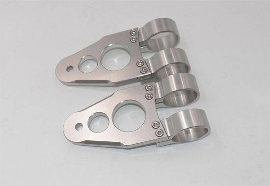 GIGA BIKE FACTORY ギガバイクファクトリー CNC Billet Headlight Brackets for Triumph TRIUMPH トライアンフ ヘッドライト 灯火類 電装系