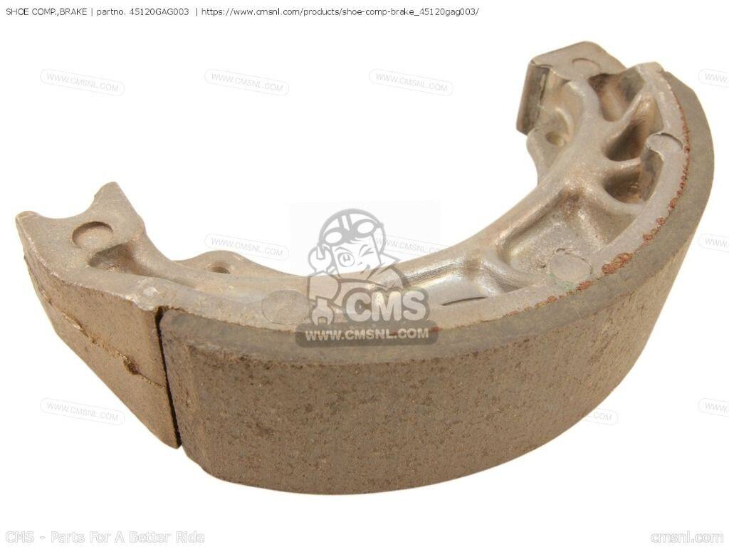 CMS シーエムエス (06430-GAG-505) SHOE COMP.，BRAKE (MCA)［45120GAG003］ HONDA...