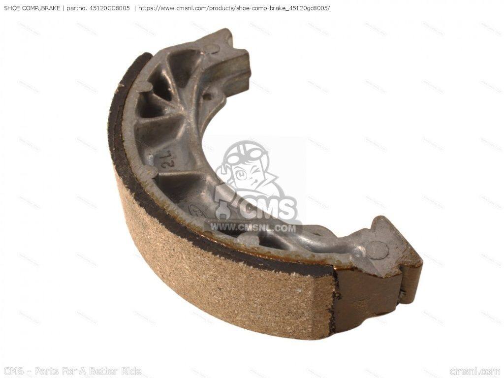 CMS シーエムエス (06430-GAG-505) SHOE COMP.，BRAKE (MCA)［45120GC8005］ CH125 ELITE 125 SPACY CH125C CH150 150 CH150D DELUXE NH125 AERO NH50MD NH50MS NH80MD NH80MS HONDA ホンダ ブレーキシュー ブレーキ