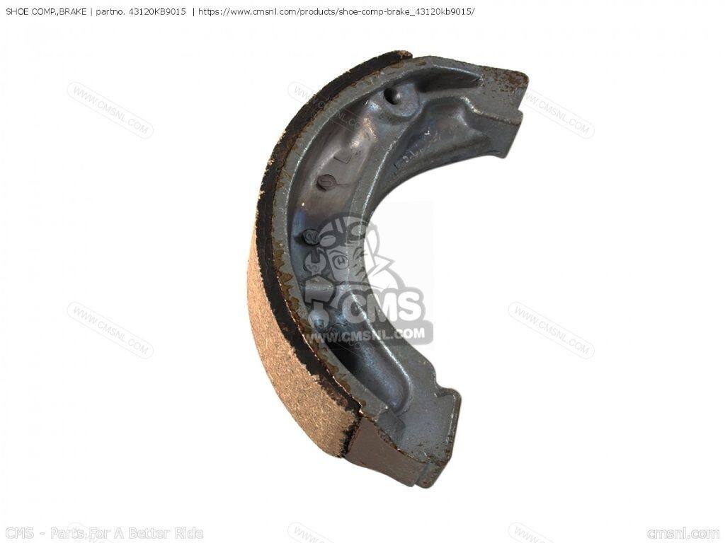 CMS シーエムエス (06430-GBJ-J10) SHOE COMP.，BRAKE (MCA)［43120KB9015］ CBX125F CR80R2 MBX125F MTX125RW MTX200RW TLR250 XL125R XL200R XR250R XR350R XR600R HONDA ホンダ ブレーキシュー ブレーキ