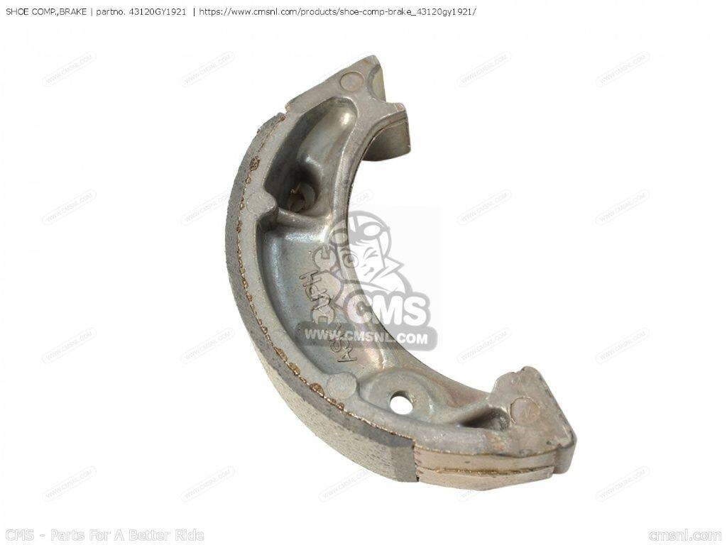 CMS シーエムエス (06430-GY1-922) SHOE COMP.，BRAKE (MCA)［43120GY1921］ QR50 SA50 VISION SA50S SK50M DIO HONDA ホンダ ブレーキシュー ブレーキ