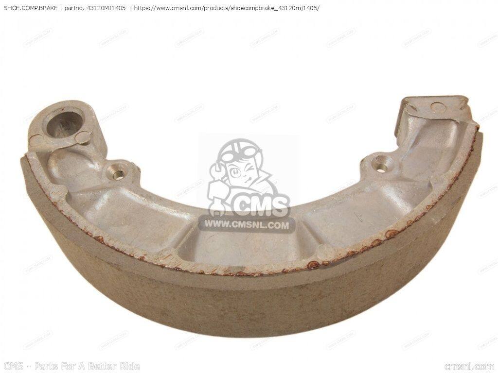 CMS シーエムエス (06430-MM8-881) SHOE.COMP.BRAKE (NAS)［43120MJ1405］ CB700SC NIGHTHAWK S TRX350 FOURTRAX 4X4 TRX350D FOREMAN 4 X VF700C MAGNA SUPERMAGNA VF750C VT1100C SHADOW 1100 VT700C VT800C HONDA ホンダ ブレーキシュー ブレーキ
