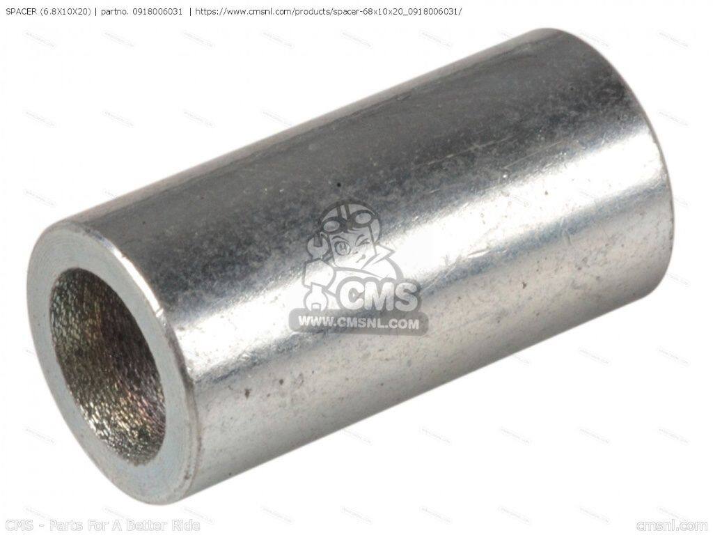 CMS シーエムエス (09180-06296) SPACER (6.8X10X20)［0918006031］ DS100 DS125 DS185 GSXR400 GV1400GC CAVALCADE GV1400GD GV1400GT LT230S MT50 TRAILHOPPER RG500 RG500C TC185 TS100 TS125 TS125ER TS185 SUZUKI スズキ カラー・スペーサー・シム 外装