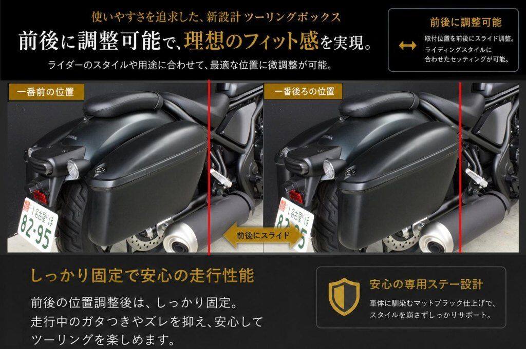 Garage T&F ガレージ ツーリングボックス レブル250 HONDA ホンダ パニアケース 車...