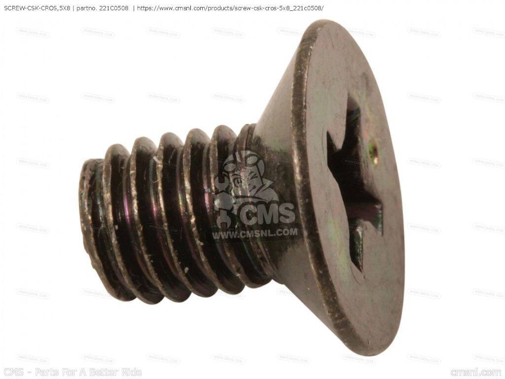 CMS シーエムエス (221AB0508) SCREW-CSK-CROS，5X8［221C0508］ KAWASAKI カワサ...