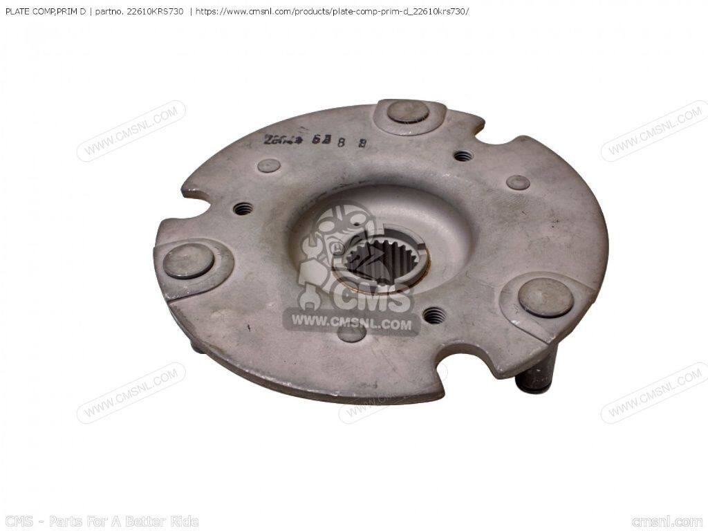 CMS シーエムエス (22610-KVR-C00) PLATE COMP，PRIM D［22610KRS730］ NF100MSH H...