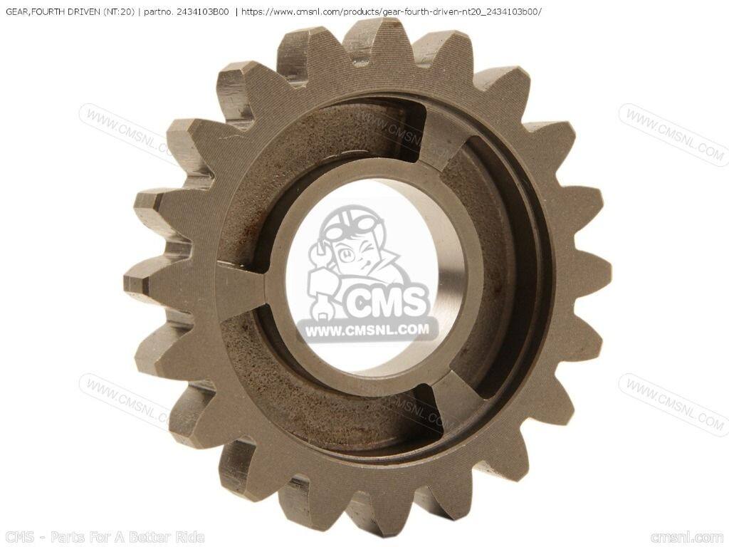 CMS シーエムエス (24341-03B02) GEAR，FOURTH DRIVEN (NT：20)［2434103B00］ RM80 RM80X SUZUKI スズキ ミッション・ギア エンジンパーツ エンジン